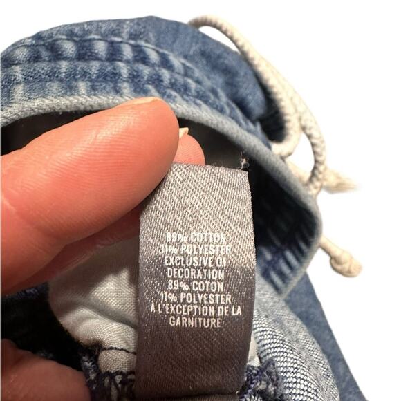 Aerie Pull on Drawstring Denim Shorts size XS - Picture 5 of 6